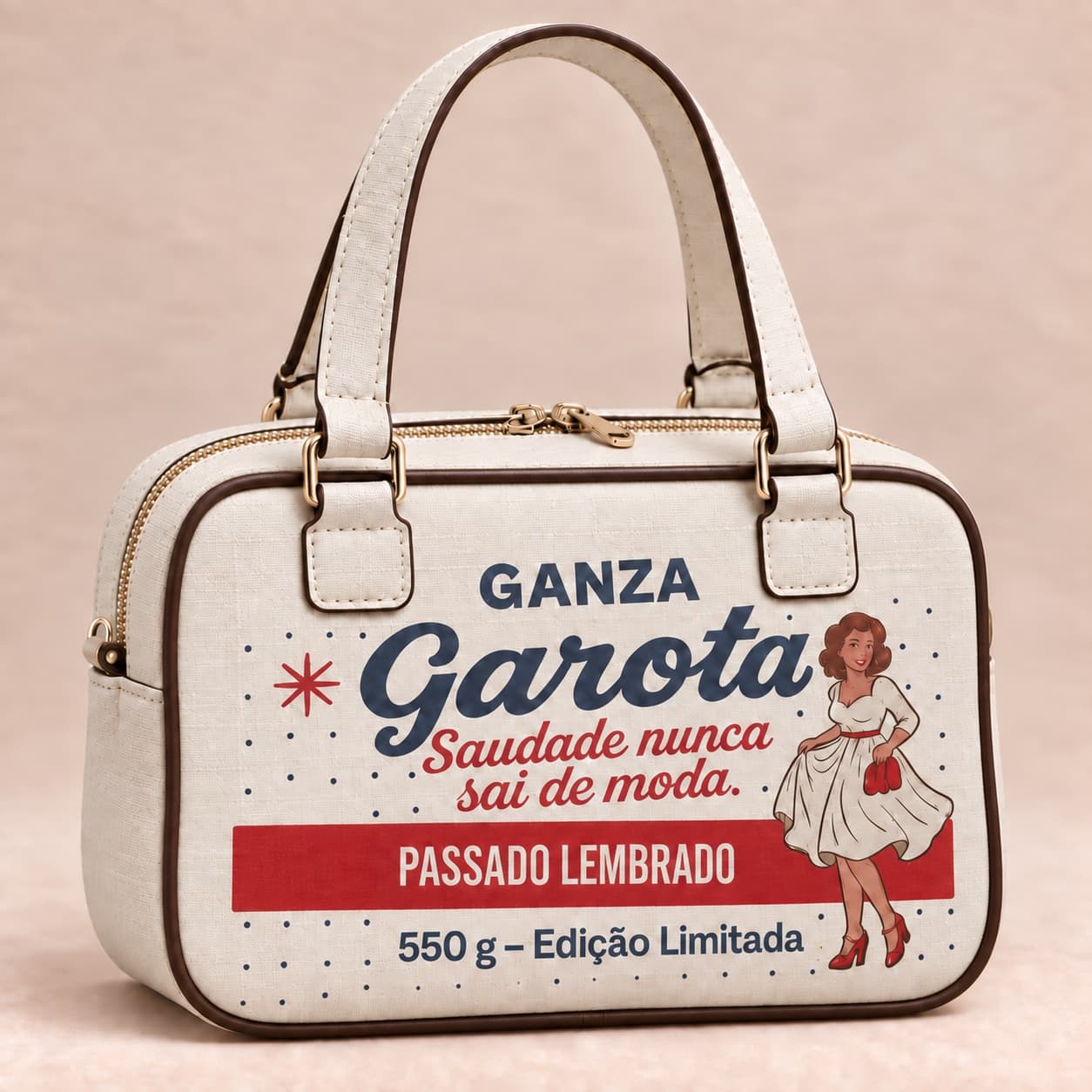 Bolsa Garota — Creme