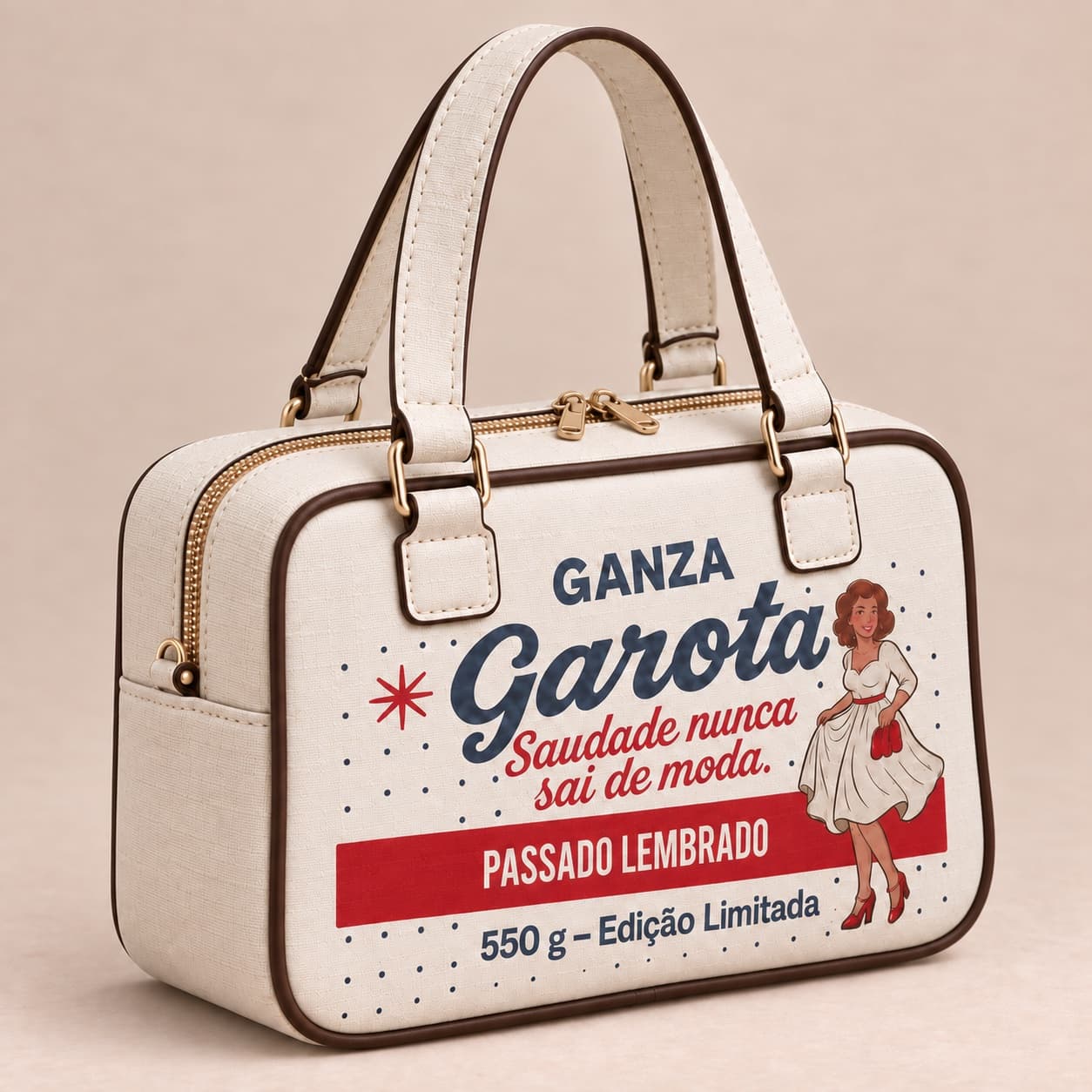 Bolsa Garota — Creme