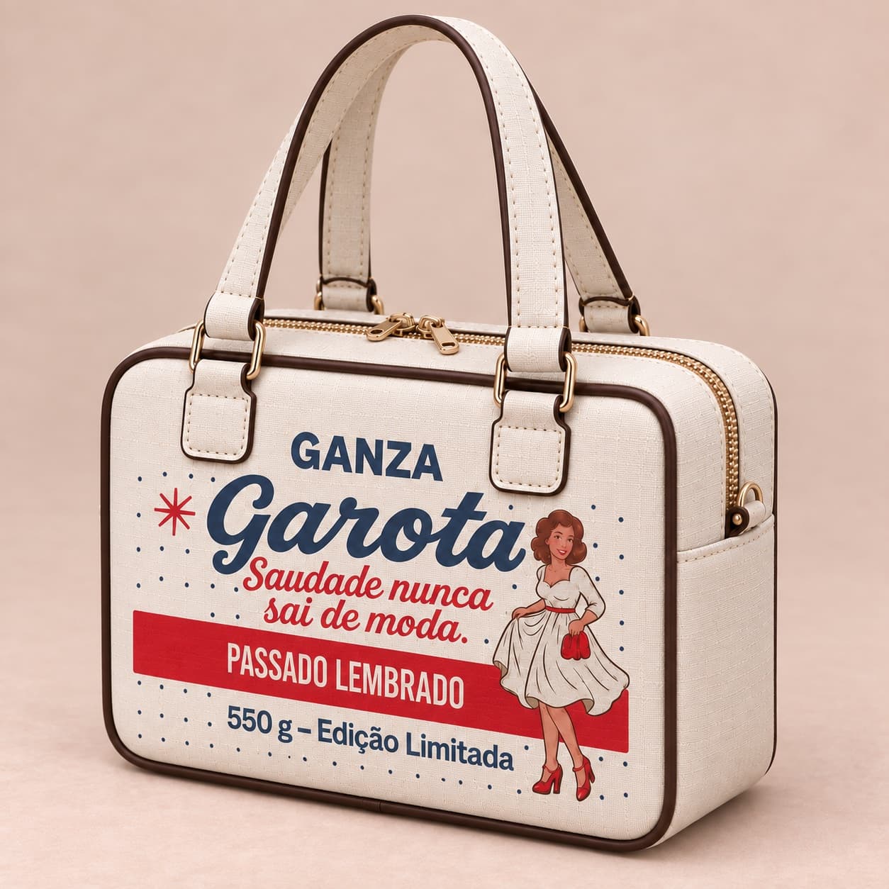 Bolsa Garota — Creme