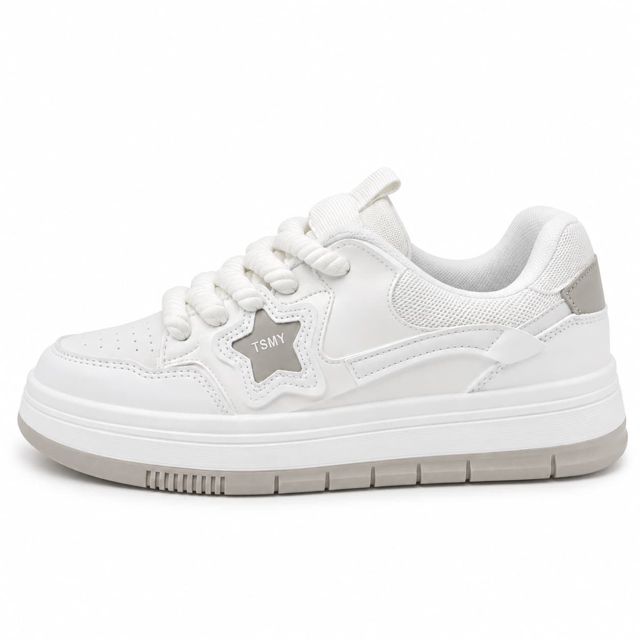 White low-top sneaker
