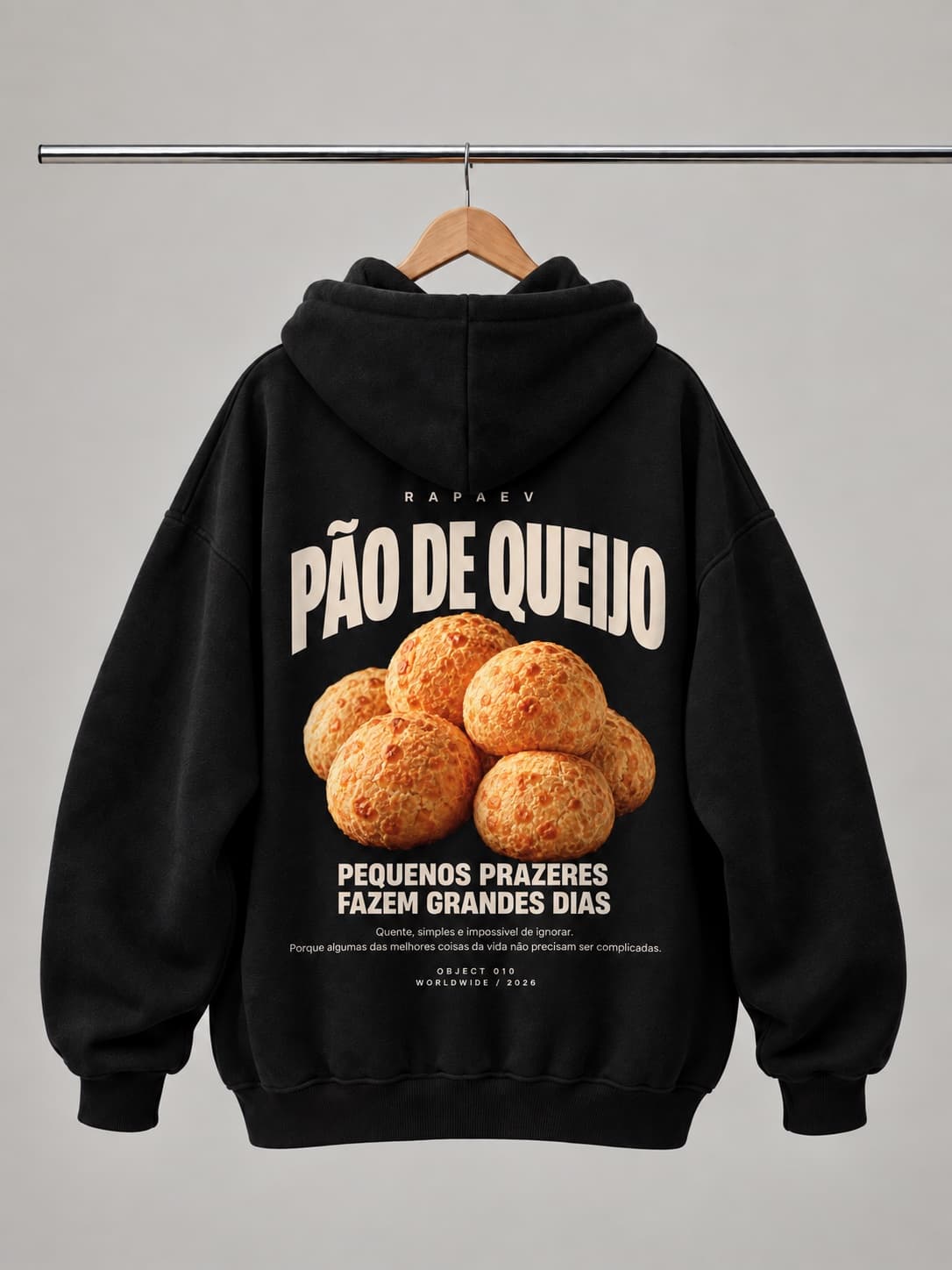 Object 010 Zip Hoodie — Black