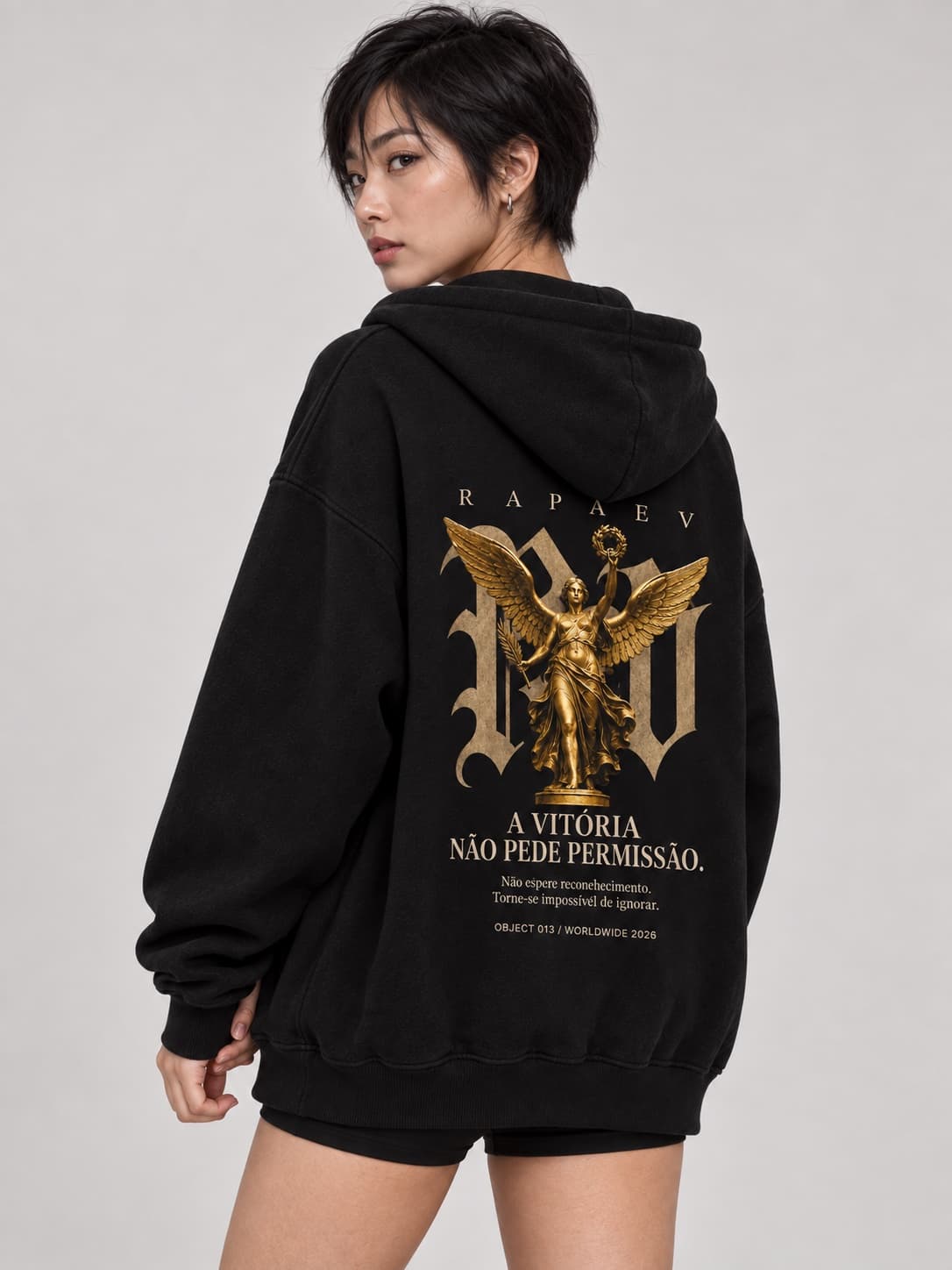 Object 013 Zip Hoodie — Black