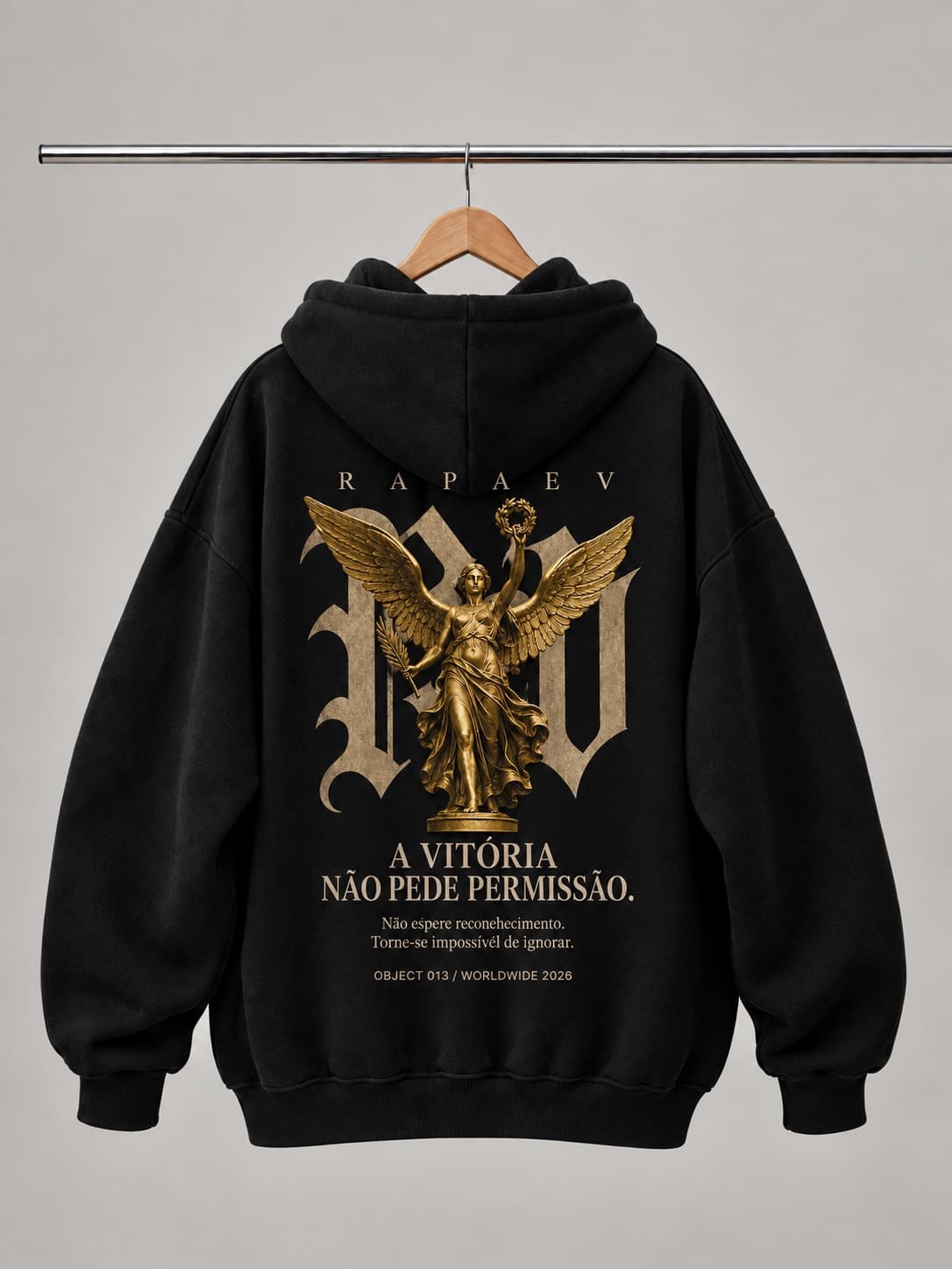 Object 013 Zip Hoodie — Black